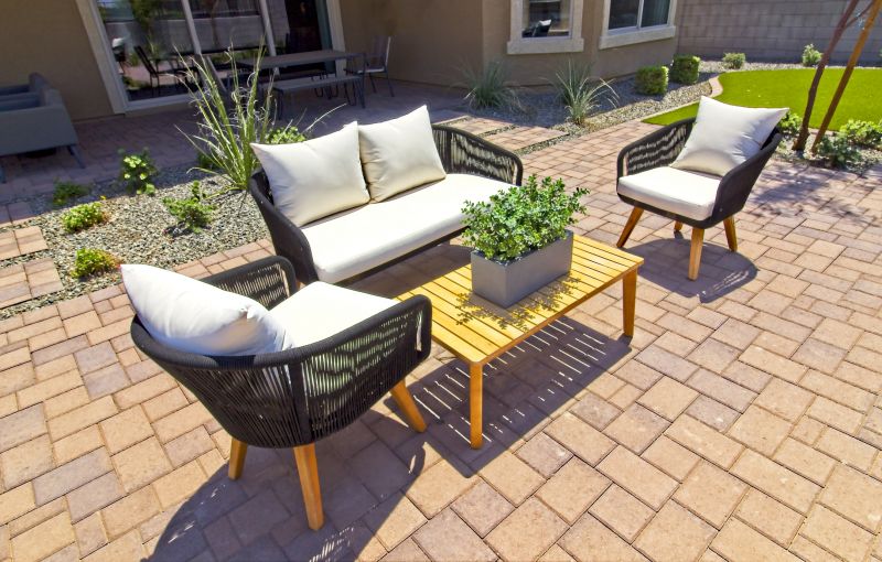 Paver Patio in Use